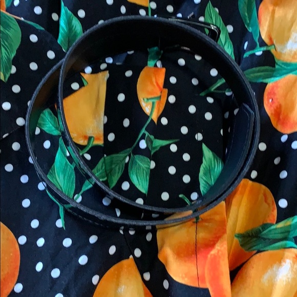 SOLD - New Bernie Dexter Dive In Juicy Orange Print Dress - Picture 4 of 4